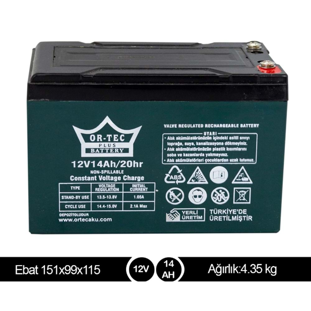 12V 14AH Akü E-Bike