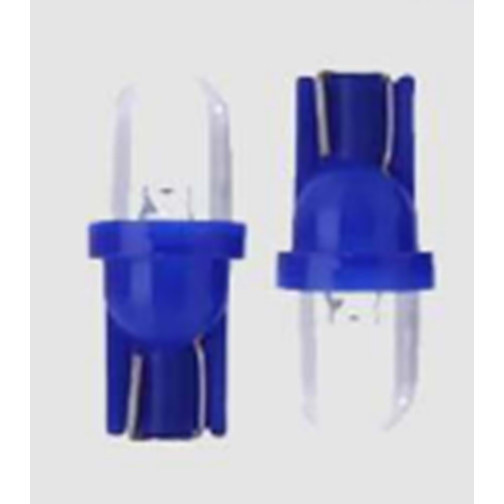 12V 5W Dipsiz Ampül Mavi LED