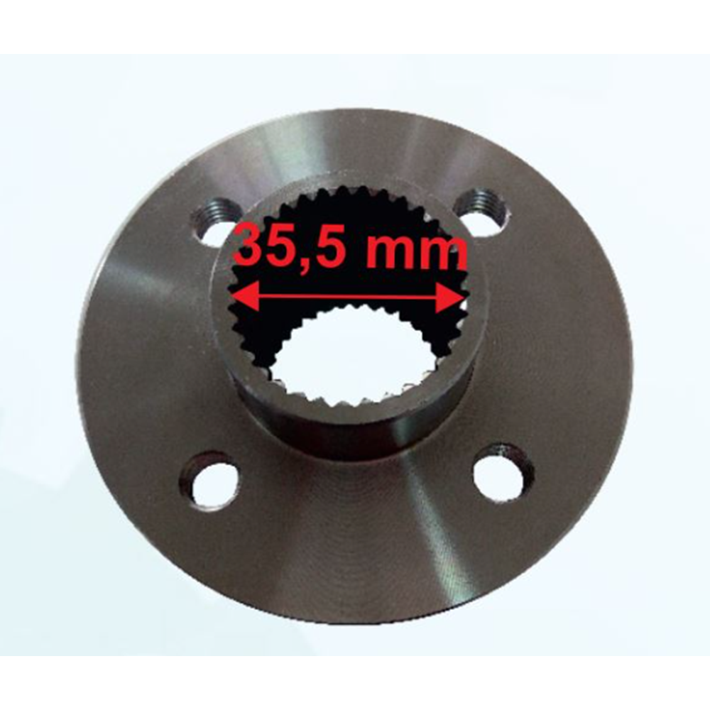 ATV Arka Dişli Flanşı İç 35,5 mm 34 Freze 4 Delikli