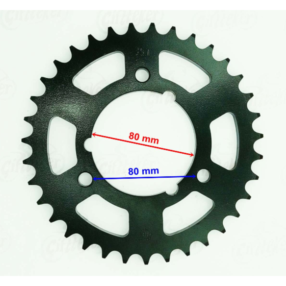ATV Arka Dişli 530-35T 80mm