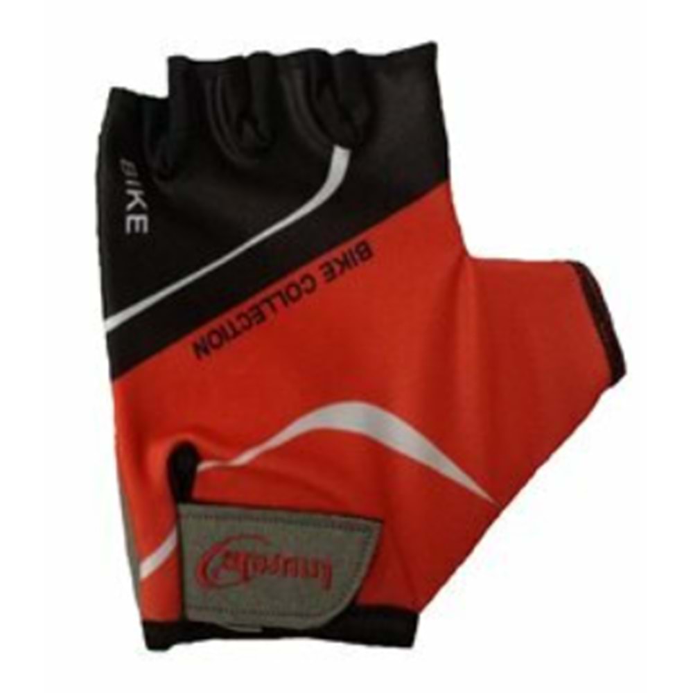 Bisiklet Eldiven Kesik (Kırmızı-Siyah)