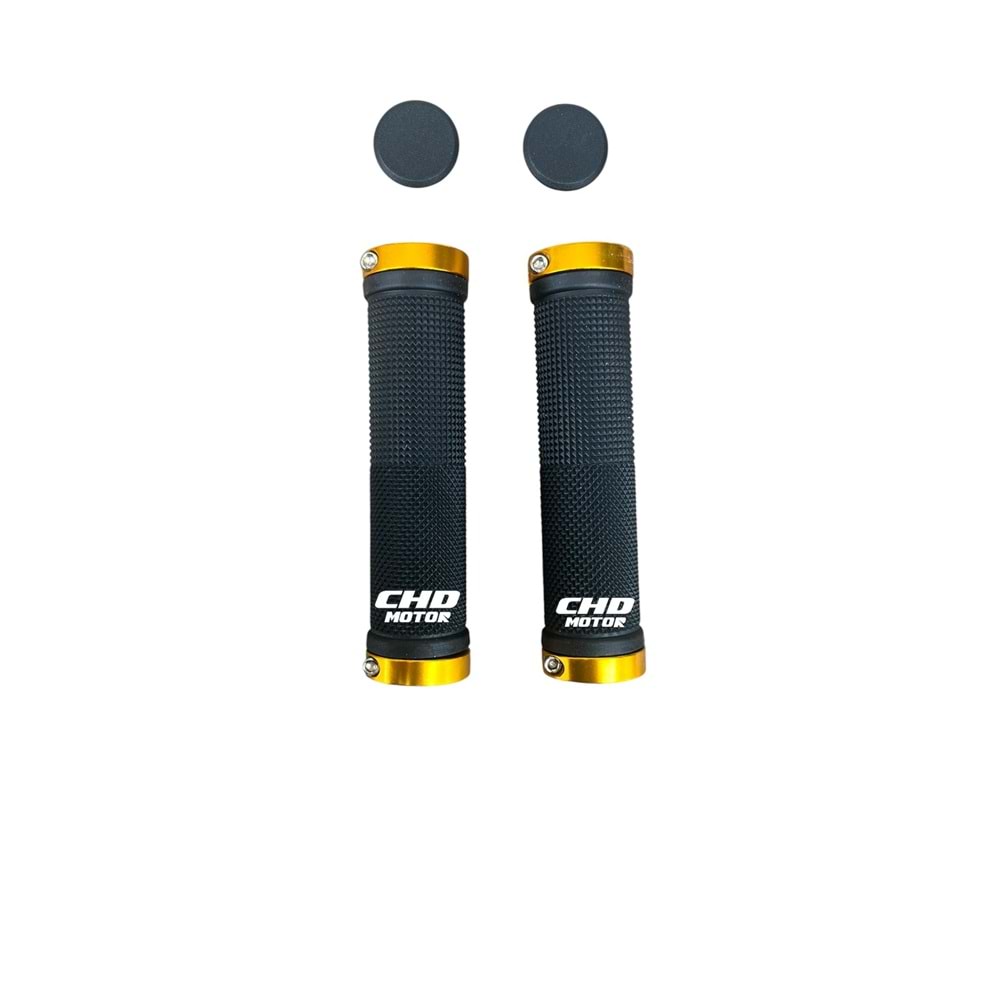 Bisiklet Pvc Elcek Kilitlemeli Siyah (Sarı Yüzüklü)