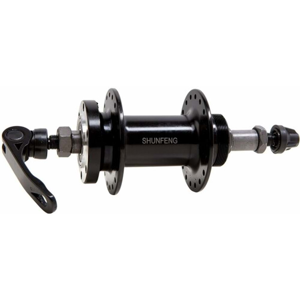 36 Delik Mandallı Disk Uyumlu Rulmanlı ALM Arka Göbek Siyah