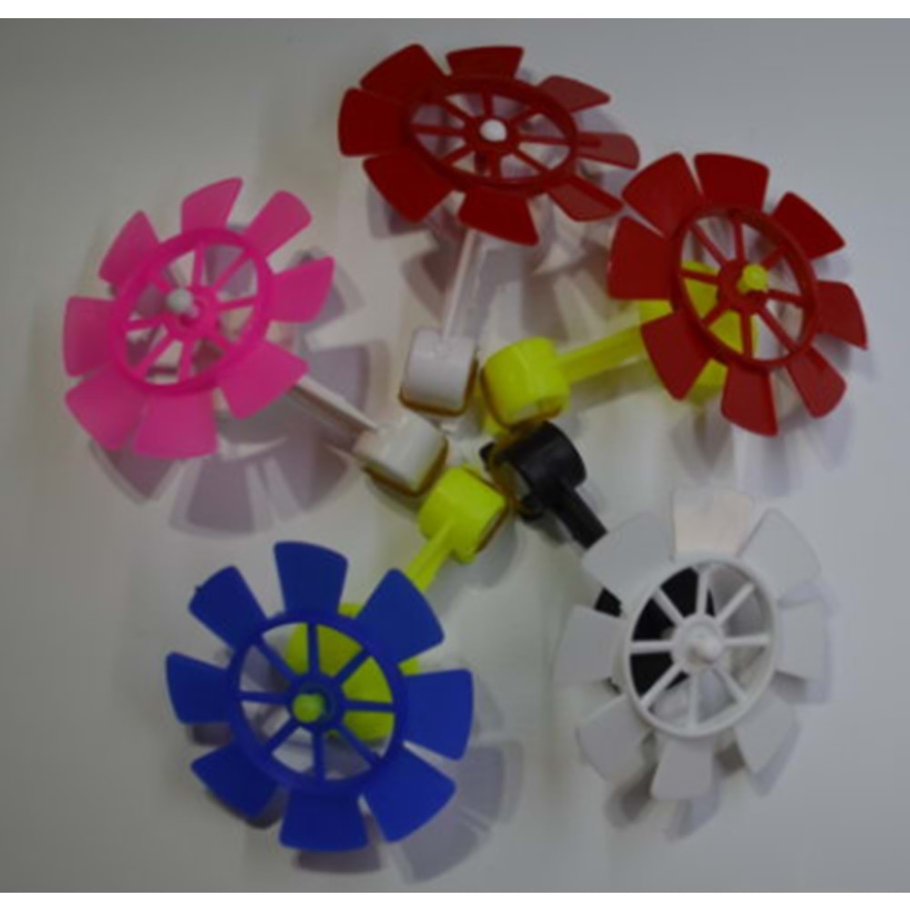 Bisiklet Süs Pervane Kırmızı-Beyaz