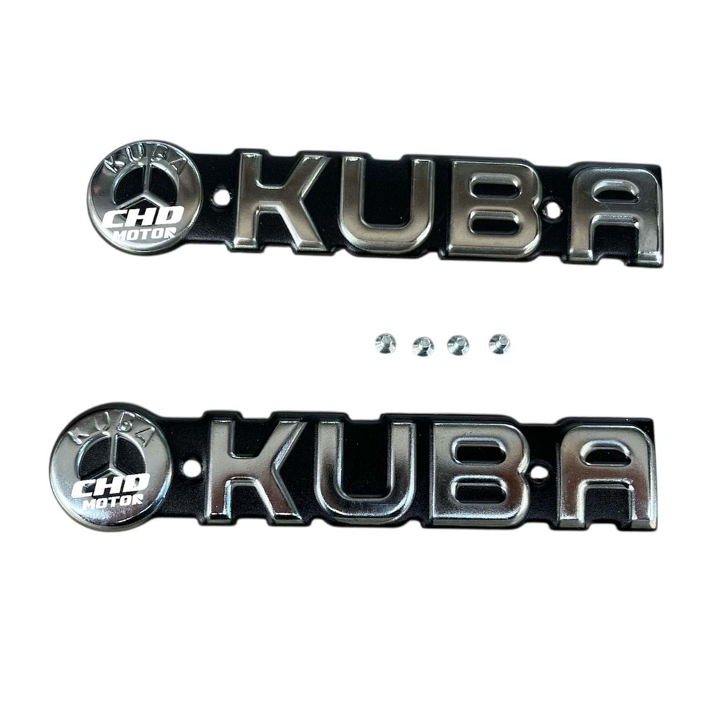 CG Benzin Depo Yazısı KUBA (Siyah)