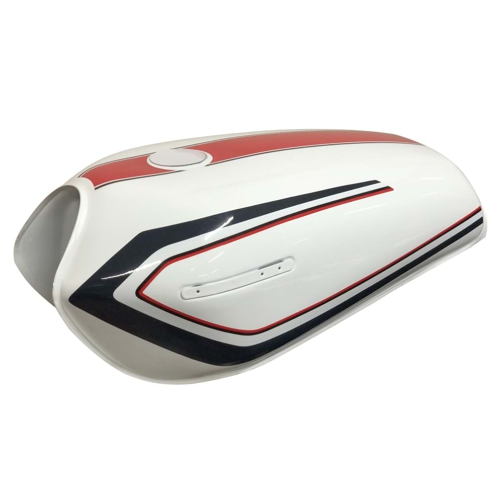 CG Benzin Deposu Kuba Şeritli (Beyaz)