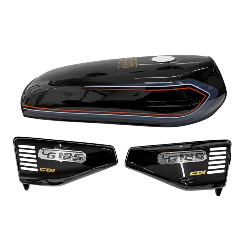 CG Benzin Deposu Kesik + Yan Kapak (Siyah)