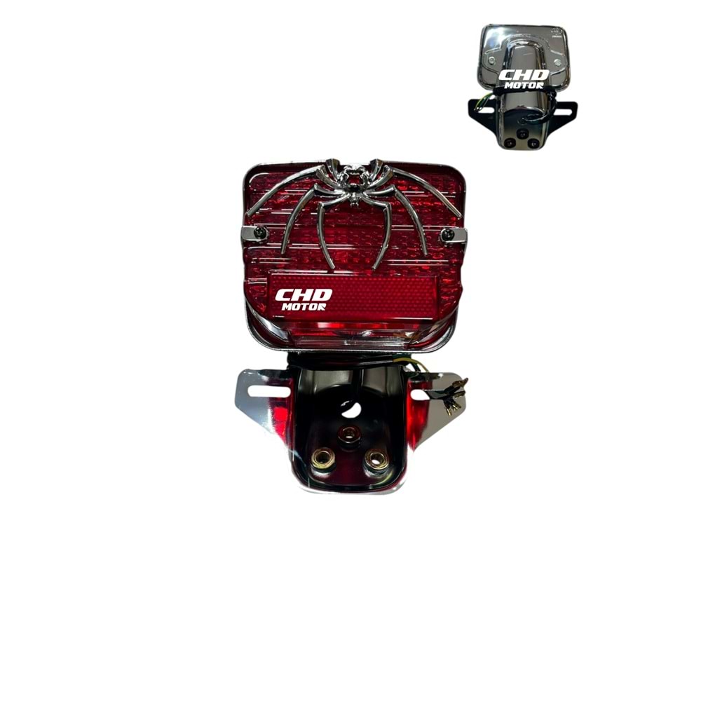 CG Arka Stop Nikel Komple Çakarlı + Örümcekli (KIRMIZI)