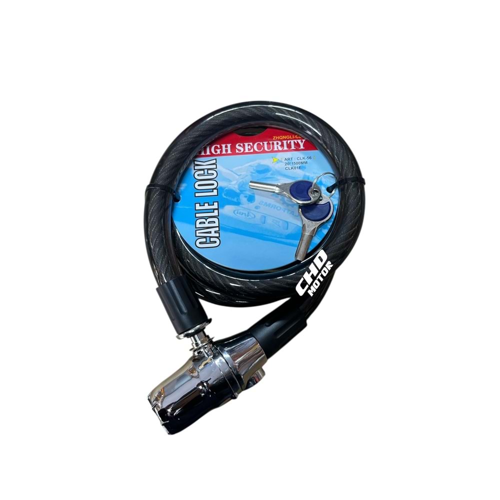 Halat Kilit 15X150 Alarmlı