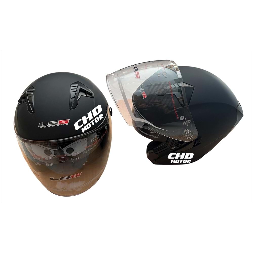 Kask Çenesiz Gözlüklü (L)