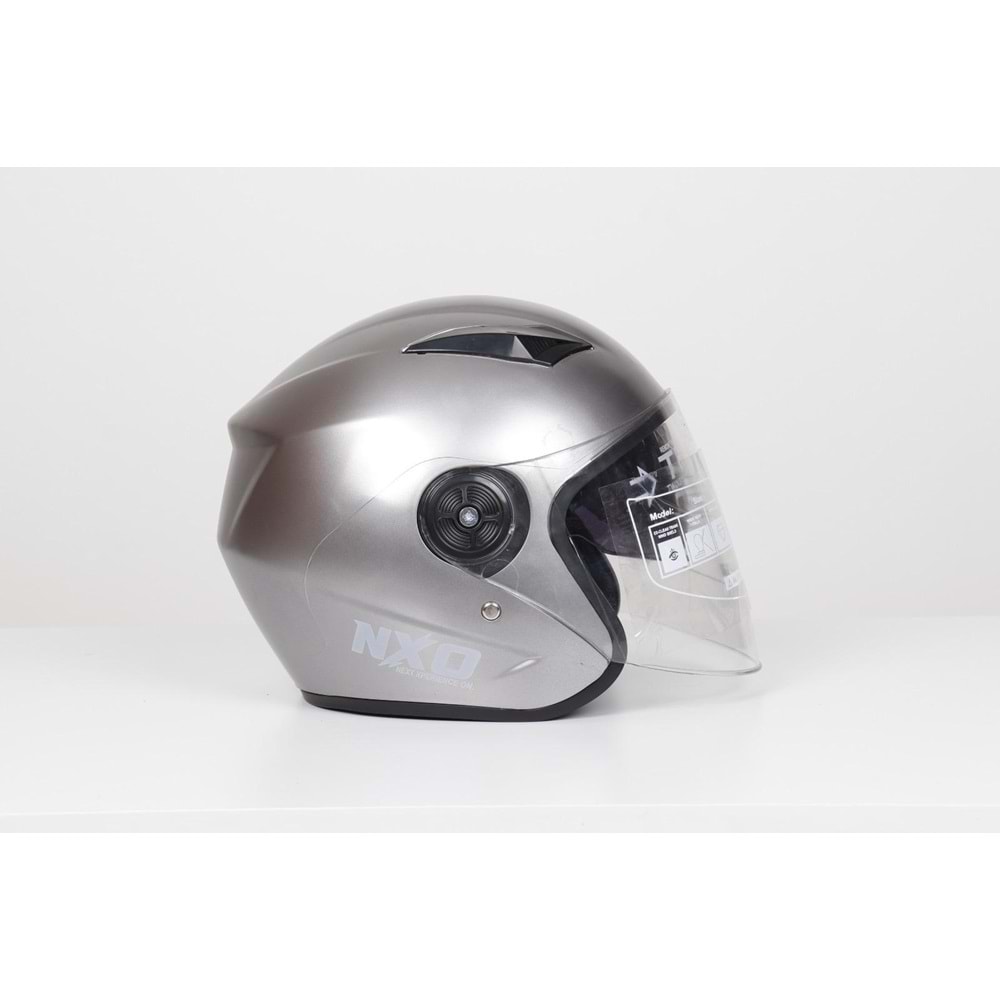 Kask Çenesiz Yerli Gözlüklü (TİTANYUM GRİ)