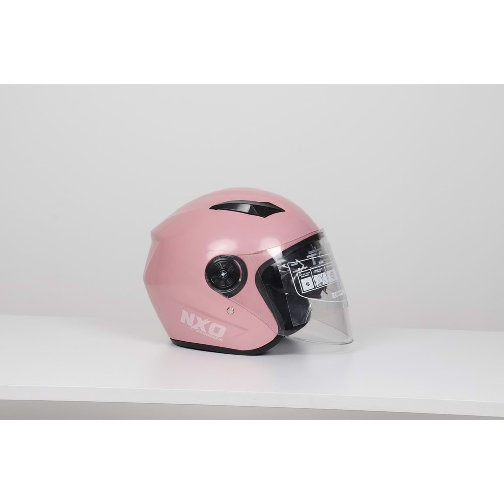 Kask Çenesiz Yerli Gözlüklü (PEMBE)