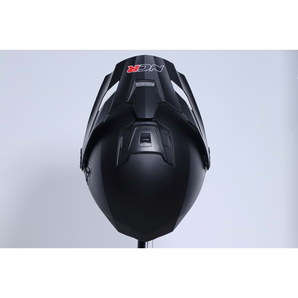 Kask Kros Çene Açılır NCR 165 Gözlüklü (Mat Siyah) (L)