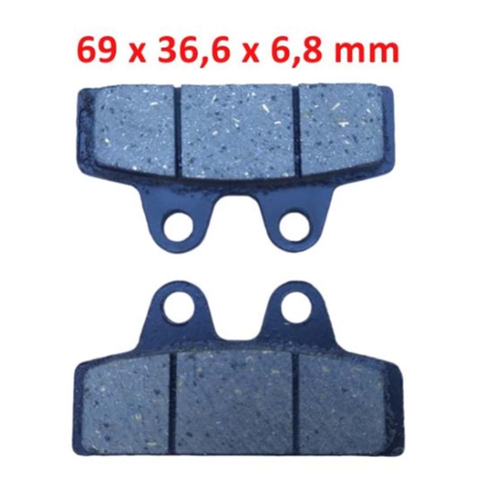 E-Bike Ön Fren Disk Balatası (013)