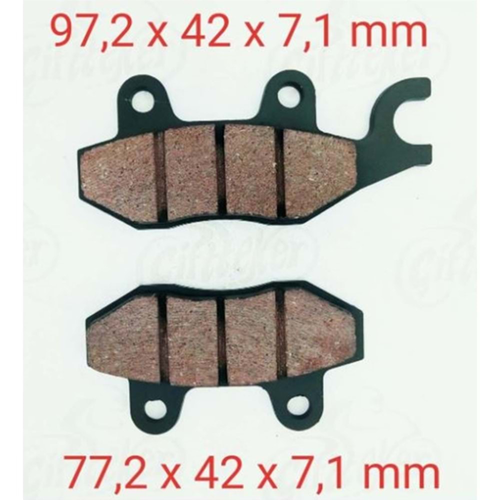 CUP + SCT Ön Fren Disk Balatası Kulaklı (015)