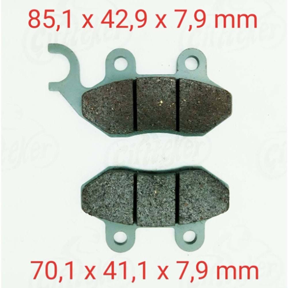 SYM FİDDLE Ön Fren Disk Balatası (025)