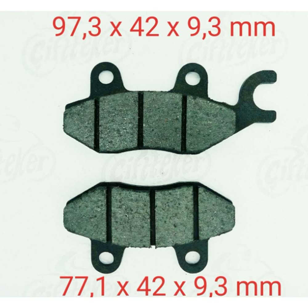 APACHE - CBF 150 - TVS RAİDER Ön Fren Disk Balatası ASK (034)