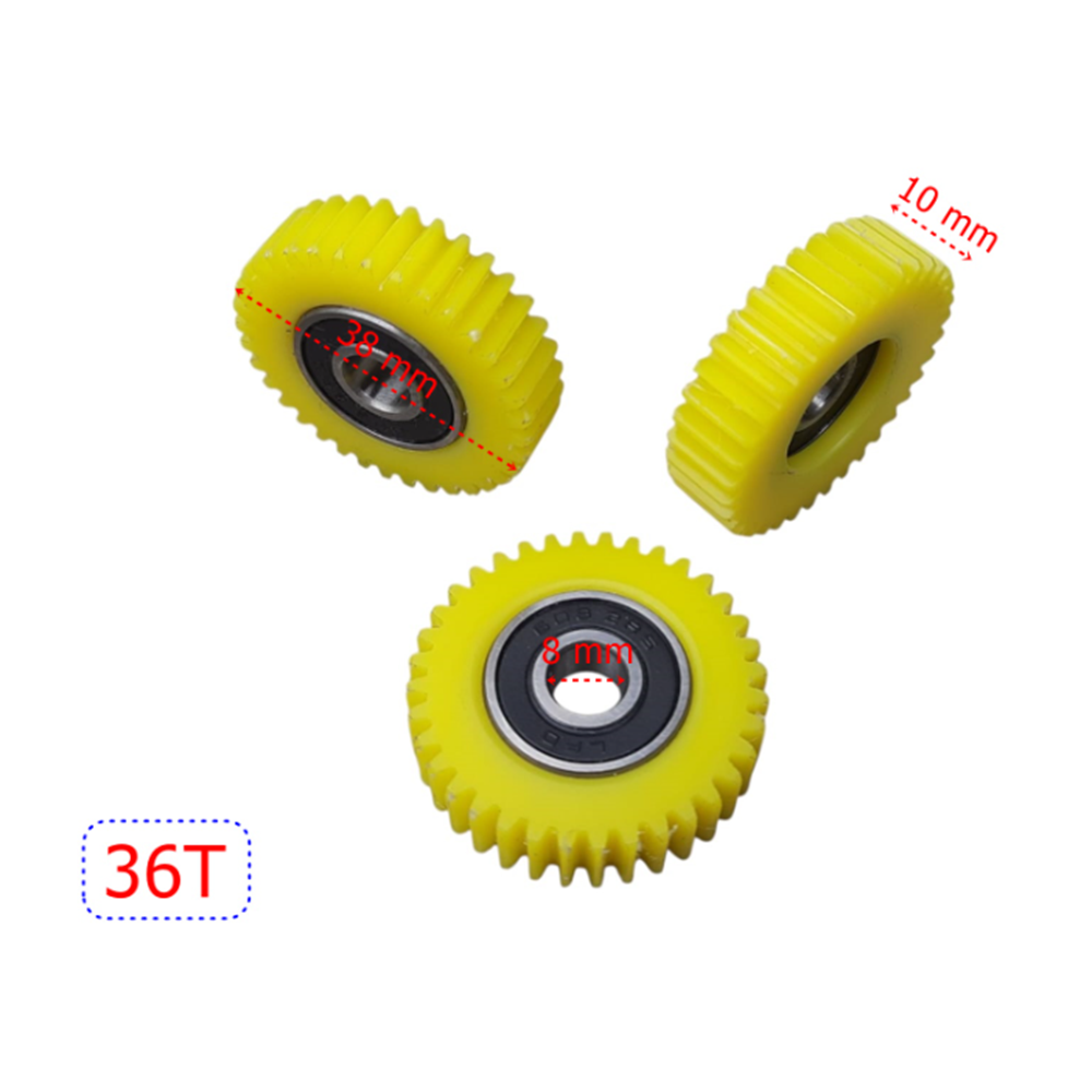E-BİKE Petal Destekli Plastik Sarı Dişli 3 lü Set 36T