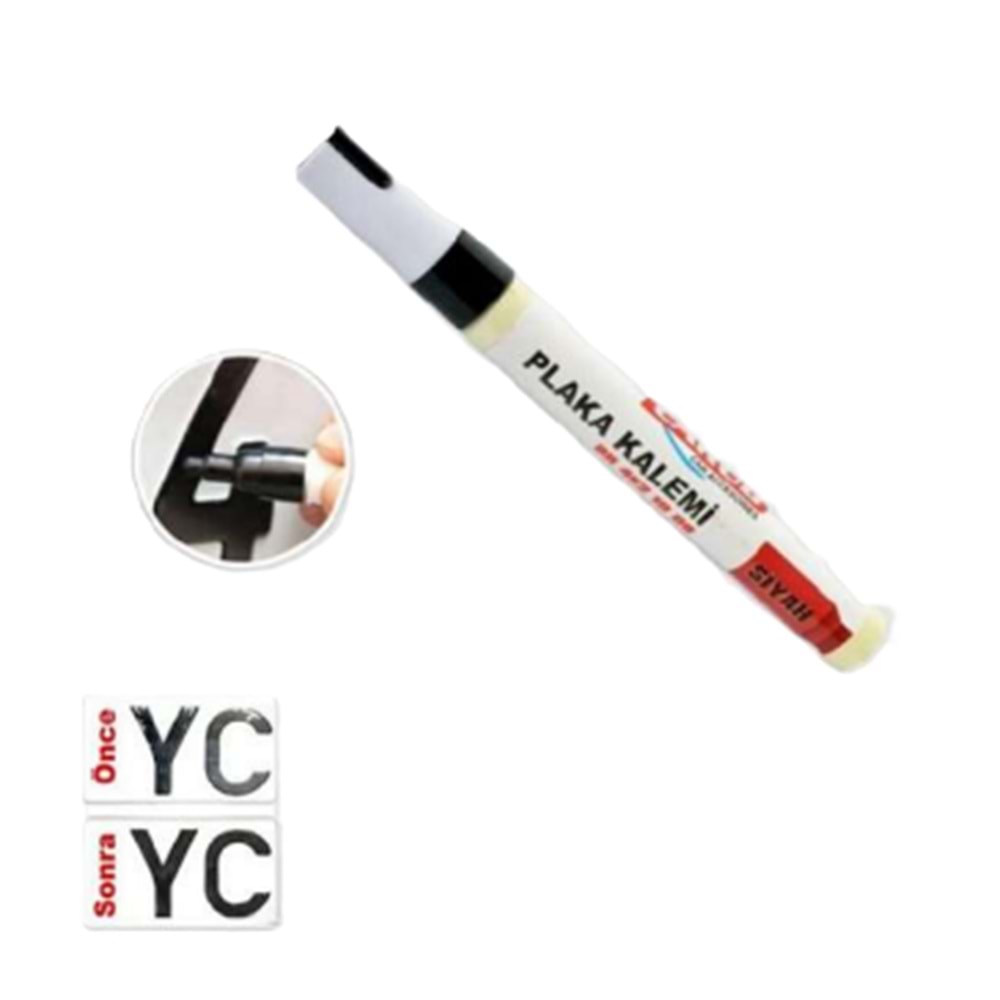 Plaka Yazı Kalemi Siyah