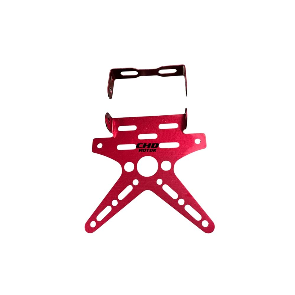 Motor Katlanır Plakalık ALM (KIRMIZI)