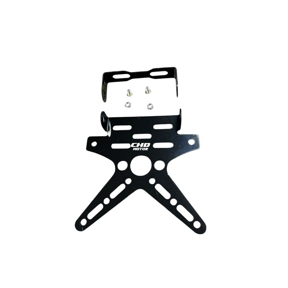 Motor Katlanır Plakalık ALM (SİYAH)
