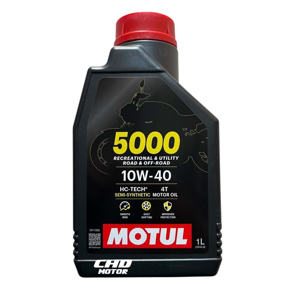 10W-40 Motor Yağı Motul 5000 1 LT
