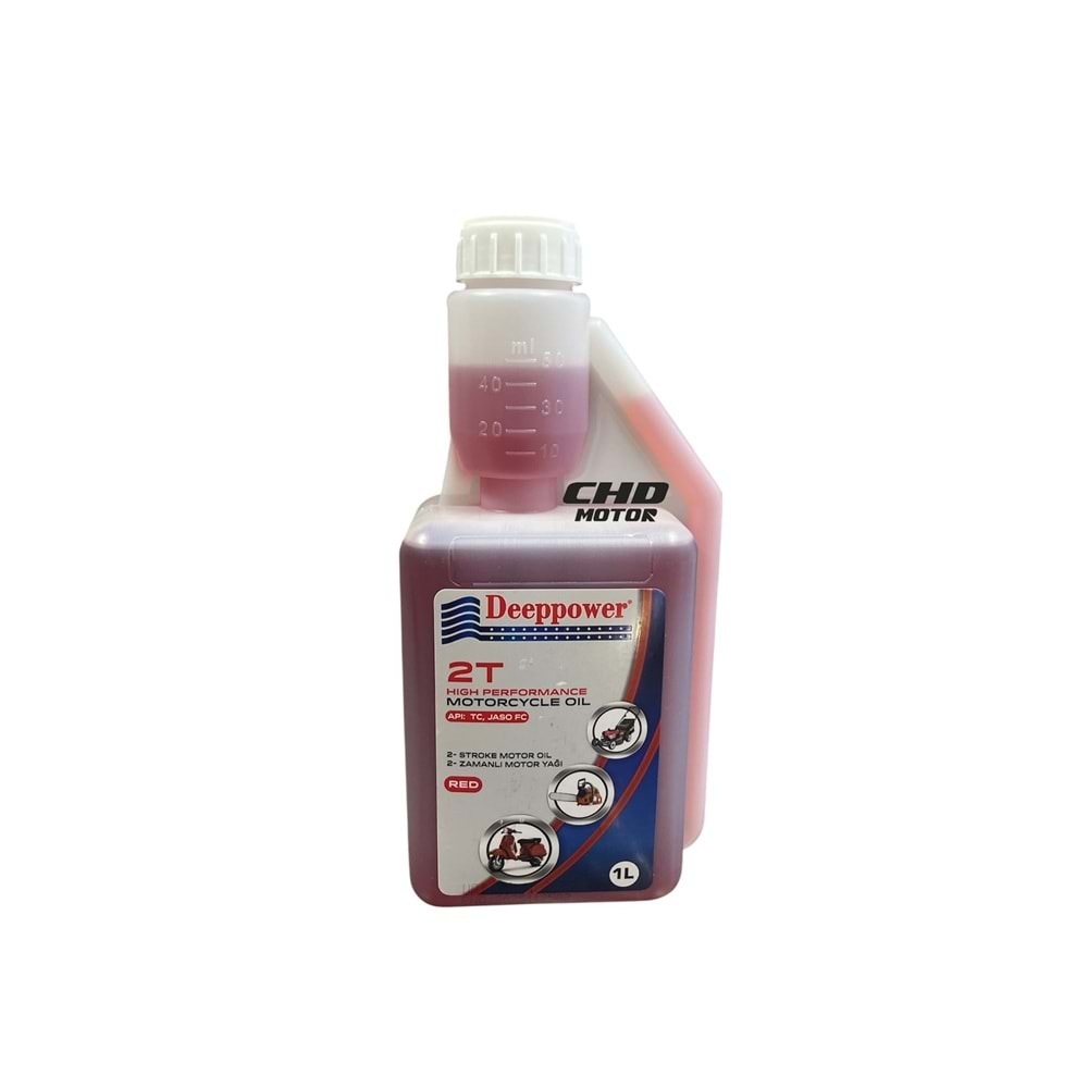 2T 2 Zamanlı Motor Yağı 1 LT Ölçekli DEEPPOWER