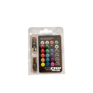 12V Dipsiz Ampül T10 Çakarlı Kumandalı YM