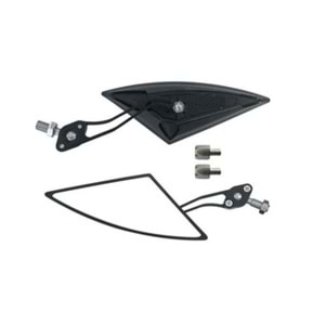 Motor Üçgen (Yarasa) Ayna (Siyah)