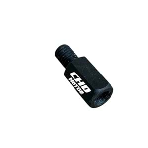 Ayna Uzatması Üst 8m Düz - Alt 8m Ters Siyah