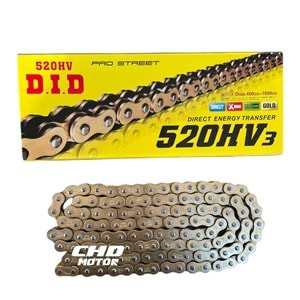 Motor Zincir 520H-120L Orinkli DID (Gold)