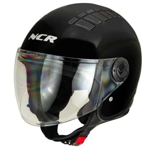 Kask Çenesiz Gözlüksüz NCR (Mat Siyah) (L)