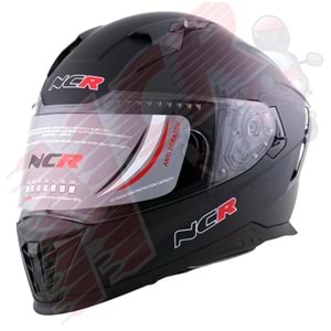 Kask Çene Sabit M69 NCR Gözlüklü (Mat Siyah) (XL)