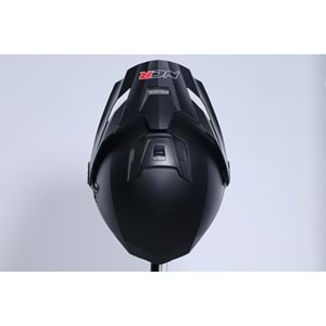 Kask Kros Çene Açılır NCR 165 Gözlüklü (Mat Siyah) (L)