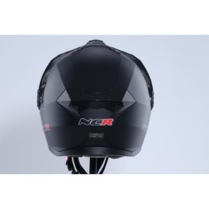 Kask Kros Çene Açılır NCR 165 Gözlüklü (Mat Siyah) (L)