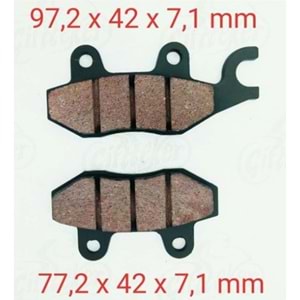 CUP + SCT Ön Fren Disk Balatası Kulaklı (015)