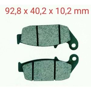 APACHE - RTR 180 - ZONE Arka Fren Disk Balatası ASK (032)