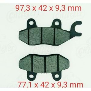 APACHE - CBF 150 - TVS RAİDER Ön Fren Disk Balatası ASK (034)