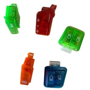 SCT Düğme Seti Renkli (Mavi)