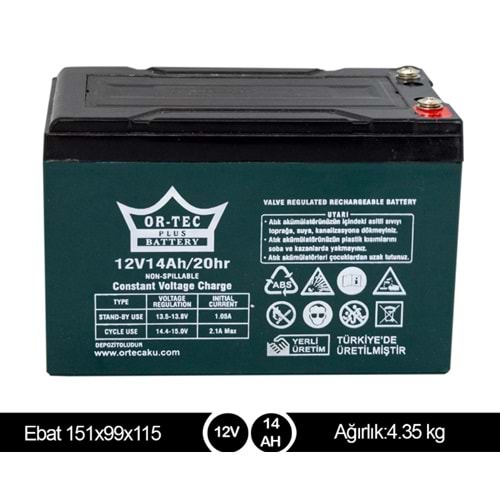 12V 14AH Akü E-Bike