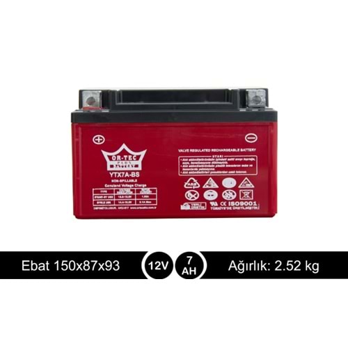 12V 7AH Sct Akü