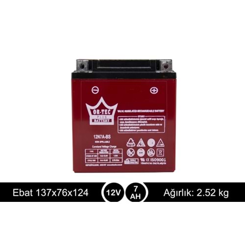 12V 7AH Dik Akü