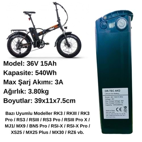 36V 15AH Akü Petal Destekli Bisiklet