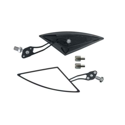 Motor Üçgen (Yarasa) Ayna (Siyah)