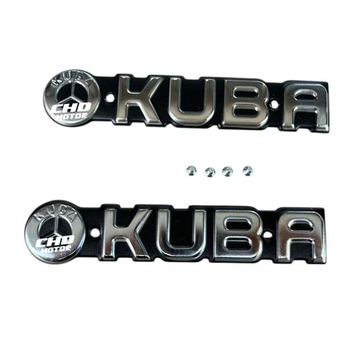 CG Benzin Depo Yazısı KUBA (Siyah)