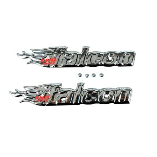 CG Benzin Depo Yazısı FALCON (Nikel)