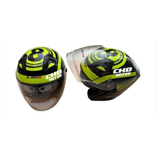 Kask Çenesiz Gözlüklü (M)