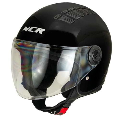 Kask Çenesiz Gözlüksüz NCR (Mat Siyah) (S)
