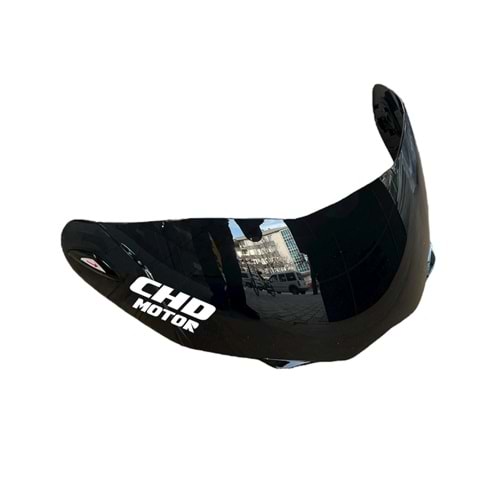 Kask Camı (Vizör) Ncr-158 Çeneden Açılır Gözlüklü Model (Siyah)