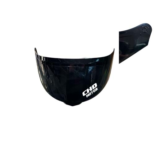 Kask Camı (Vizör) Ncr-166 Çeneden Açılır Gözlüklü Model (Siyah)